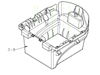 Battery Case Base for Drive Titan FWD Powerchair